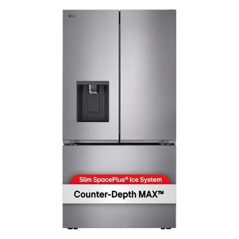 26 cu. ft. Counter-Depth MAX 3-Door French Door Refrigerator in Stainless Steel Look with Tall Ice and Water Dispenser