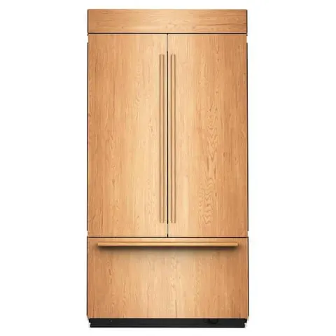 42 in. 24.2 cu. ft. Built-In French Door Bottom Mount Refrigerator in Panel Ready with Platinum Interior