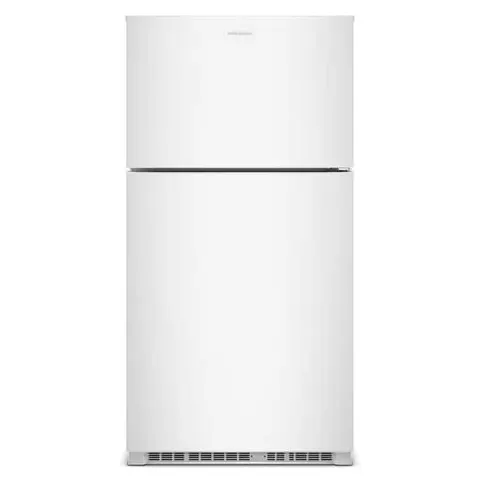 32.5 in. 21 cu. ft. Wide Top-Freezer Refrigerator in White With Dual Crisper Drawers