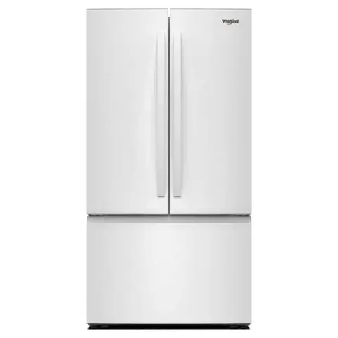 36 in. 31 cu. ft. Standard Depth French Door Refrigerator in White with Interior Water Dispenser