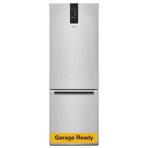 24 in. 12.7 cu. ft. Garage Ready Bottom Freezer Refrigerator in Fingerprint Resistant Stainless
