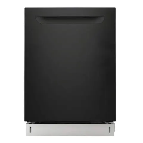 24" Built-In Top Control Dishwasher with 2 Racks, Ultra-Quiet 49 DbA, Black