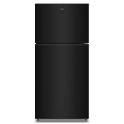 30 in. 19 cu. ft. Standard Depth Top Freezer Refrigerator in Black with Total Coverage Cooling