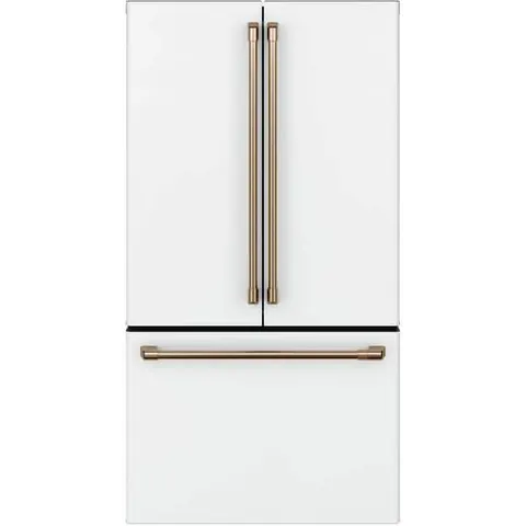 23.1 cu. ft. Smart French Door Refrigerator with Internal Water Dispenser in Matte White, Counter Depth and ENERGY STAR