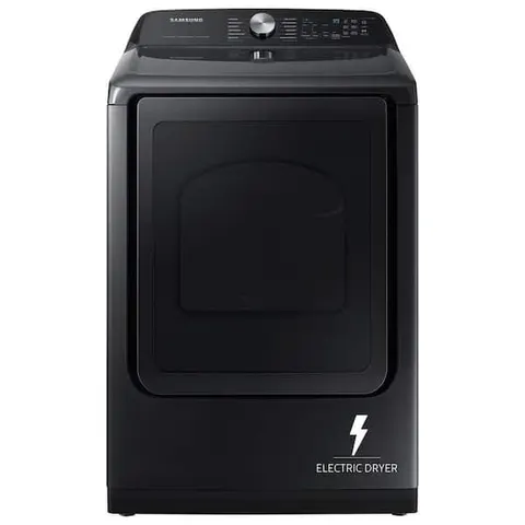 7.4 cu. ft. Vented Smart Electric Dryer in Brushed Black with Steam Sanitize+
