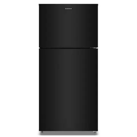 30 in. 19 cu. ft. Freestanding Wide Garage Ready Top Freezer Refrigerator in Black with Dual Crisper Drawers