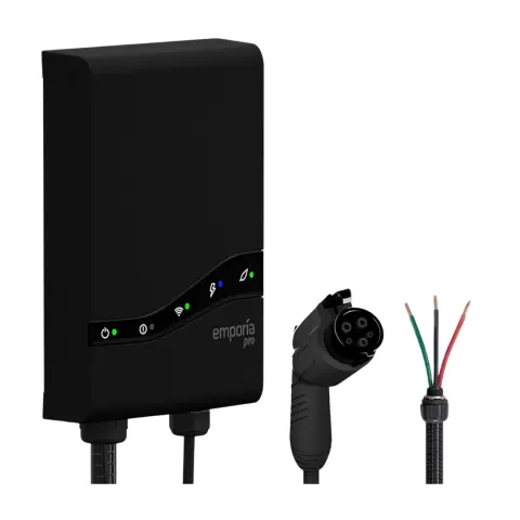 Emporia Pro Level 2 EV Charger| Black | Hardwire | J1772