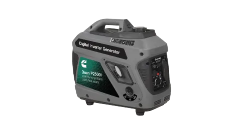 Cummins Onan P2500i 2200W Portable Inverter Generator, Gas Powered, Quiet Generator with USB Ports, RV Ready, EPA Approved