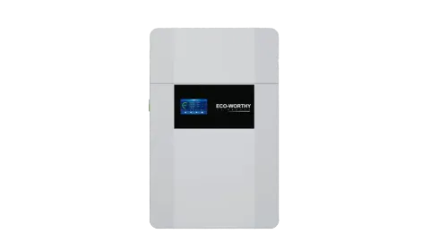 ECO-WORTHY 48V 100Ah Wall-Mount Lithium Battery with Conduit Box, Bluetooth and WiFi, Internal Fire Extinguisher, LiFePO4 Energy Storage