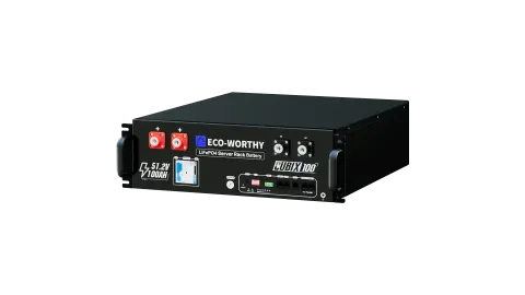 ECO-WORTHY Cubix100 48V 100Ah LiFePO4 Server Rack Battery, UL 1973 and UL 9540A, Off-Grid or On-Grid Lithium Battery