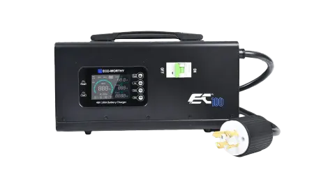 ECO-WORTHY EC100 48V 100A Lithium Battery Charger, 5.78kW Max Output, Automatic Generator Start and Stop, NEMA L14-30 Plug and L5-30 Plug