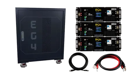 EG4 48V 15.36kWh LL-S Fully Loaded LiFePO4 Server Rack Battery Bundle