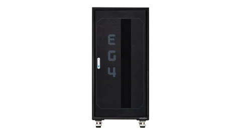 EG4 6-Slot Enclosed Battery Rack for Server Rack Batteries, Welded & Pre-Assembled Battery Storage
