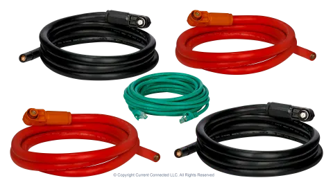 EG4 BOSSBox Cable Kit, Battery to Inverter Communication and Power Cables for EG4 WallMount 280Ah Lithium Batteries
