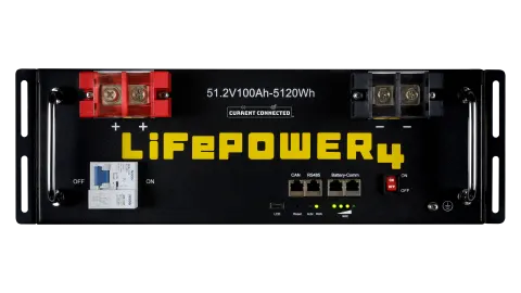 EG4 LifePower4 V2 48V 100Ah 5.12kWh LiFePO4 Server Rack Battery, UL 1973 & UL 9540A Lithium Battery