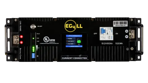 EG4 LL-S V2 48V 100Ah 5.12kWh LiFePO4 Server Rack Battery, UL 1973 and UL 9540A Listed