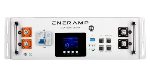 Eneramp Endurance 5 48V 100Ah LiFePO4 Server Rack Battery, 5.12kWh Energy Storage, UL 1973 Lithium Battery for Residential and Commercial