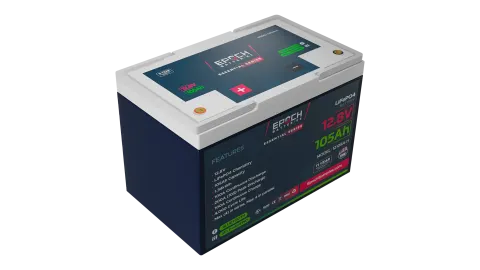 Epoch 12V 105Ah – Group 24 – Heated & Bluetooth LiFePO4 Battery