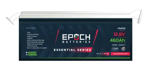Epoch 12V 460Ah – Heated and Bluetooth – LiFePO4 Battery – Epoch Essentials