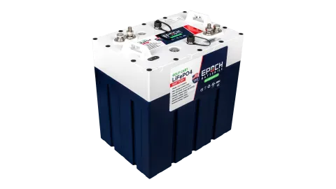 Epoch GC2 Series 48V 30Ah 1.54kWh LiFePO4 Battery, Group GC2 IP67 Lithium Battery for Boats, RVs, and Golf Carts