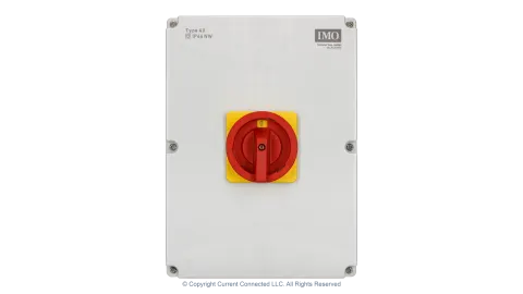 IMO 3-Pole 63A Cutover Transfer Switch, NEMA 4X Enclosed Changeover Switch with Lockable Handle