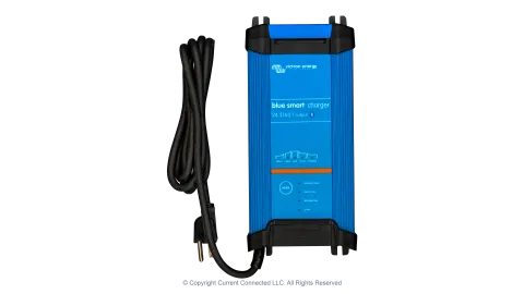 Victron Energy Blue Smart IP22 Battery Charger 24V/16A, Lithium and Lead-Acid Battery Charger, 120Vac Charger with NEMA 5-15P Plug