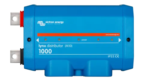Victron Lynx Distributor, Lynx Power Distribution System with M10 Interconnections, 1000A Fused Busbar with 4 Positive Positions and 4 Negative Positions
