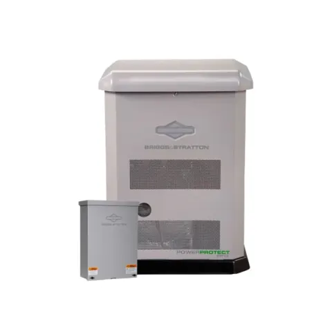 Briggs & Stratton | PowerProtect™ 13/11.5kW Home Standby Generator Bundle | 100A 16-Circuit Automatic Transfer Switch | 120/240V | LP/NG