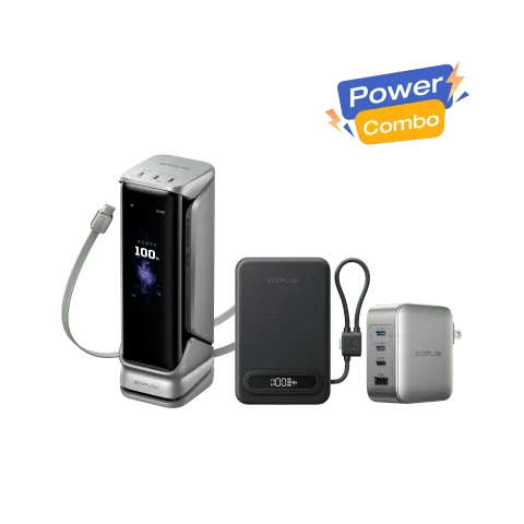 EcoFlow RAPID Pro Power Bank + RAPID Mag Qi2.2 Power Bank + 140W Charger
