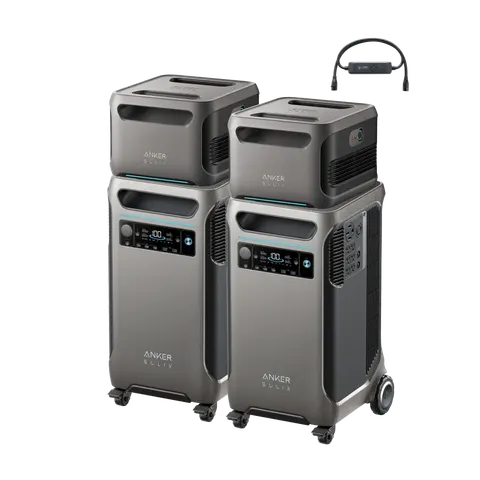 2× Anker SOLIX F3800 Plus + Double Power Hub + 2× Expansion Battery