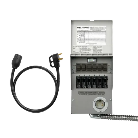 6-Circuit Manual Transfer Switch (120V, 30 Amp, For F3000, F2600, F2000)