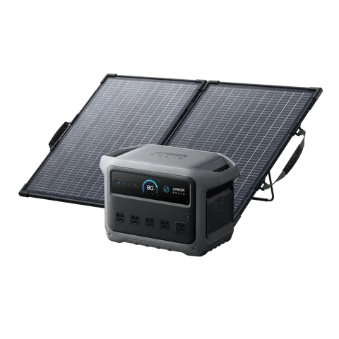 Anker SOLIX C1000 Gen 2 Portable Power Station with 100W Bifacial Solar Panel