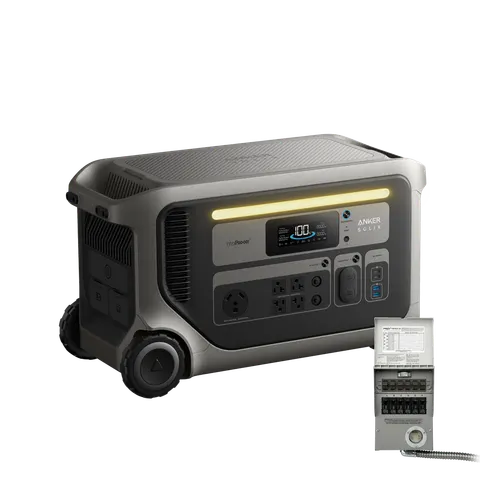 Anker SOLIX F3000(UL9540 Certificated) + 6-Circuit Manual Transfer Switch