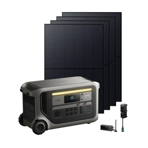 Anker SOLIX F3000(UL9540 Certificated) + Power Saver Kit + 4× 440W Rigid Solar Panel