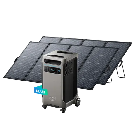 Anker SOLIX F3800 Plus + 2× 400W Portable Solar Panel