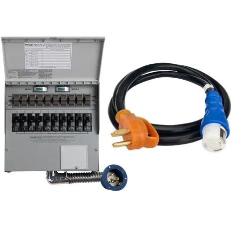 10-Circuit Manual Transfer Switch(120V/240V, 50 Amp, For F3800, 2× F3800 Plus)