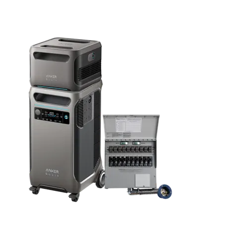 Anker SOLIX F3800 + Expansion Battery + 10-Circuit Manual Transfer Switch