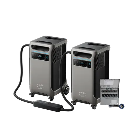 2× Anker SOLIX F3800 Plus + 10-Circuit Manual Transfer Switch