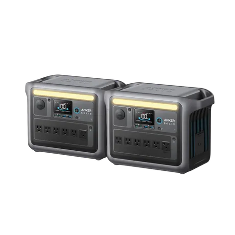 2× Anker SOLIX C1000 Portable Power Station