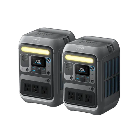 2× Anker SOLIX C300 Portable Power Station