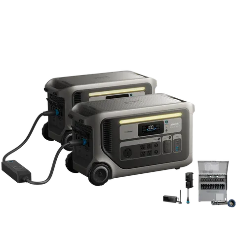 2× Anker SOLIX F3000(UL9540 Certificated) + Power Saver Kit + Transfer Switch