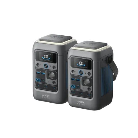 2× Anker SOLIX C300 DC Portable Power Station - 288Wh | 300W