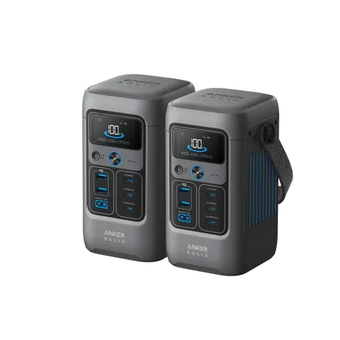 2× Anker SOLIX C200 DC Portable Power Station - 192Wh | 200W