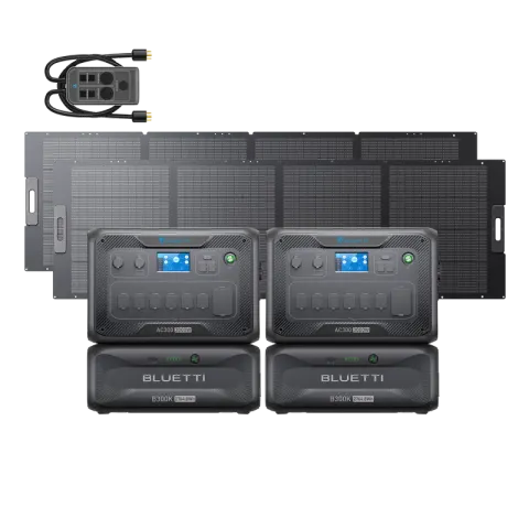 2*AC300+2*B300K+2*350W Solar+P030A