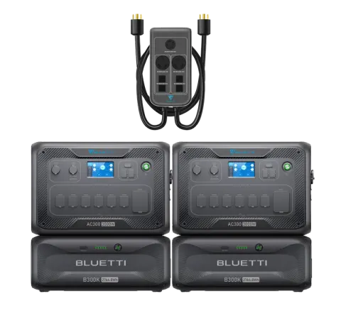 BLUETTI 2*AC300+2*B300K+P030A | Home Battery Backup