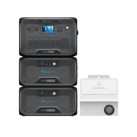 BLUETTI AC300+2*B300+Home integration Kit (120V) | Home Battery Backup