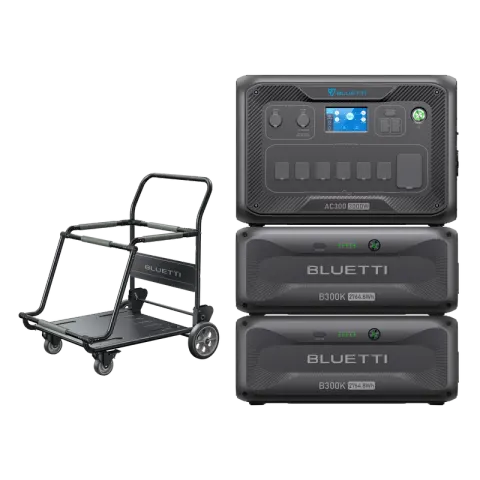 BLUETTI AC300+2*B300K+Trolley | Home Battery Backup