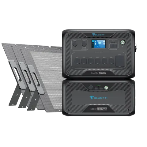 BLUETTI AC300+B300+3*PV200D | Home Battery Backup