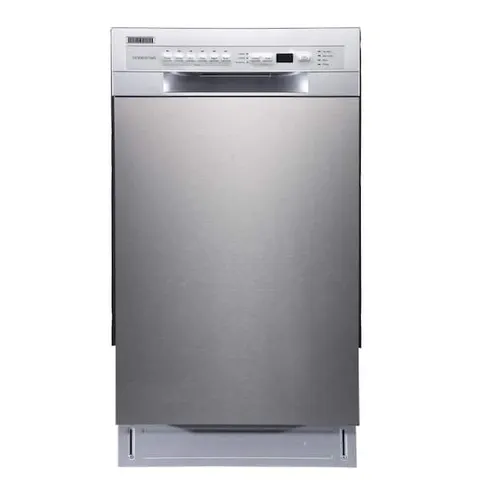 18 in. Front Control Dishwasher in Stainless Steel with Stainless Steel Tub
