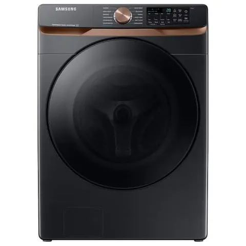 5 cu. ft. Extra-Large Capacity Smart Front Load Washer in Brushed Black with Super Speed Wash and Steam